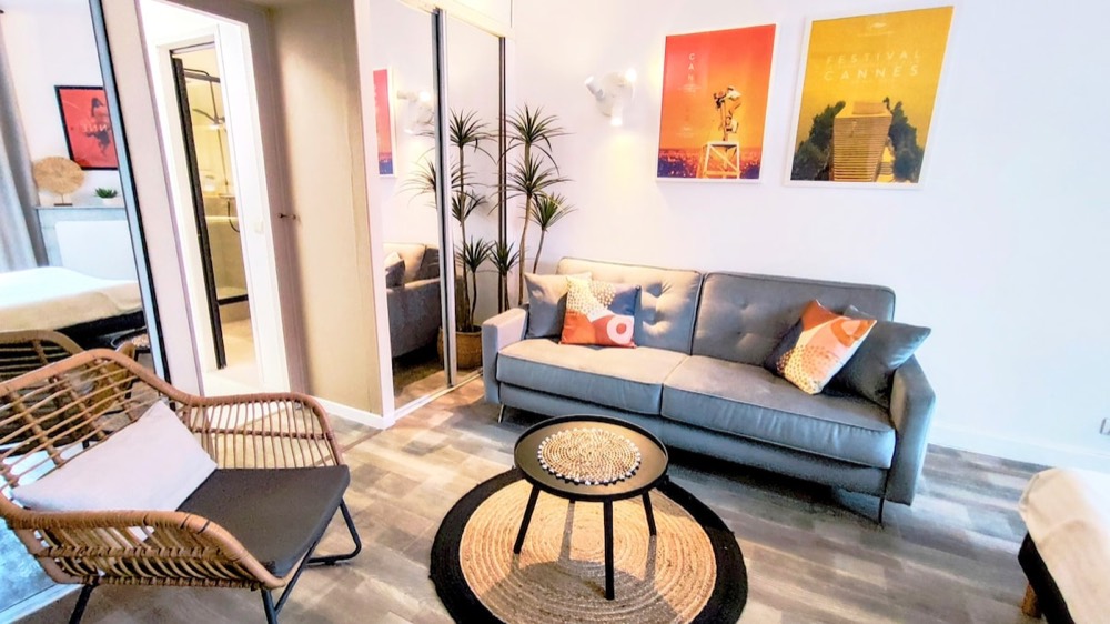 Salon de l'appartement Kosy Festival SPA à Cannes